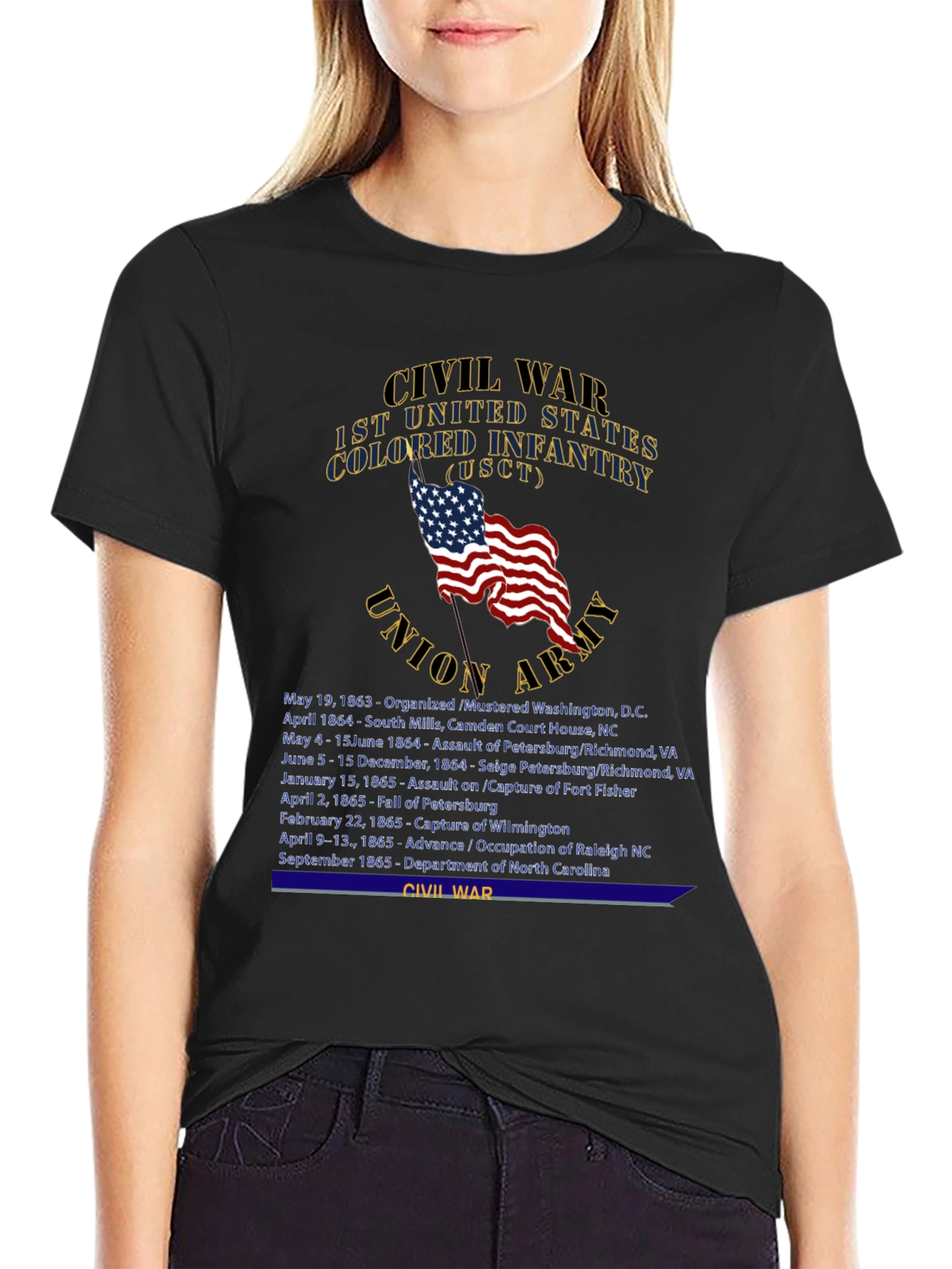 Civil War 1st US Colored Infantry T-Shirt