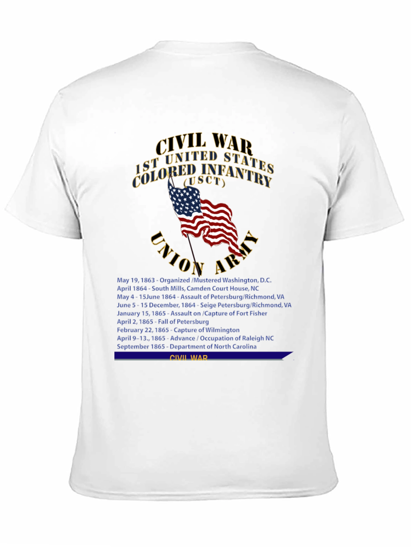 Civil War 1st US Colored Infantry T-Shirt