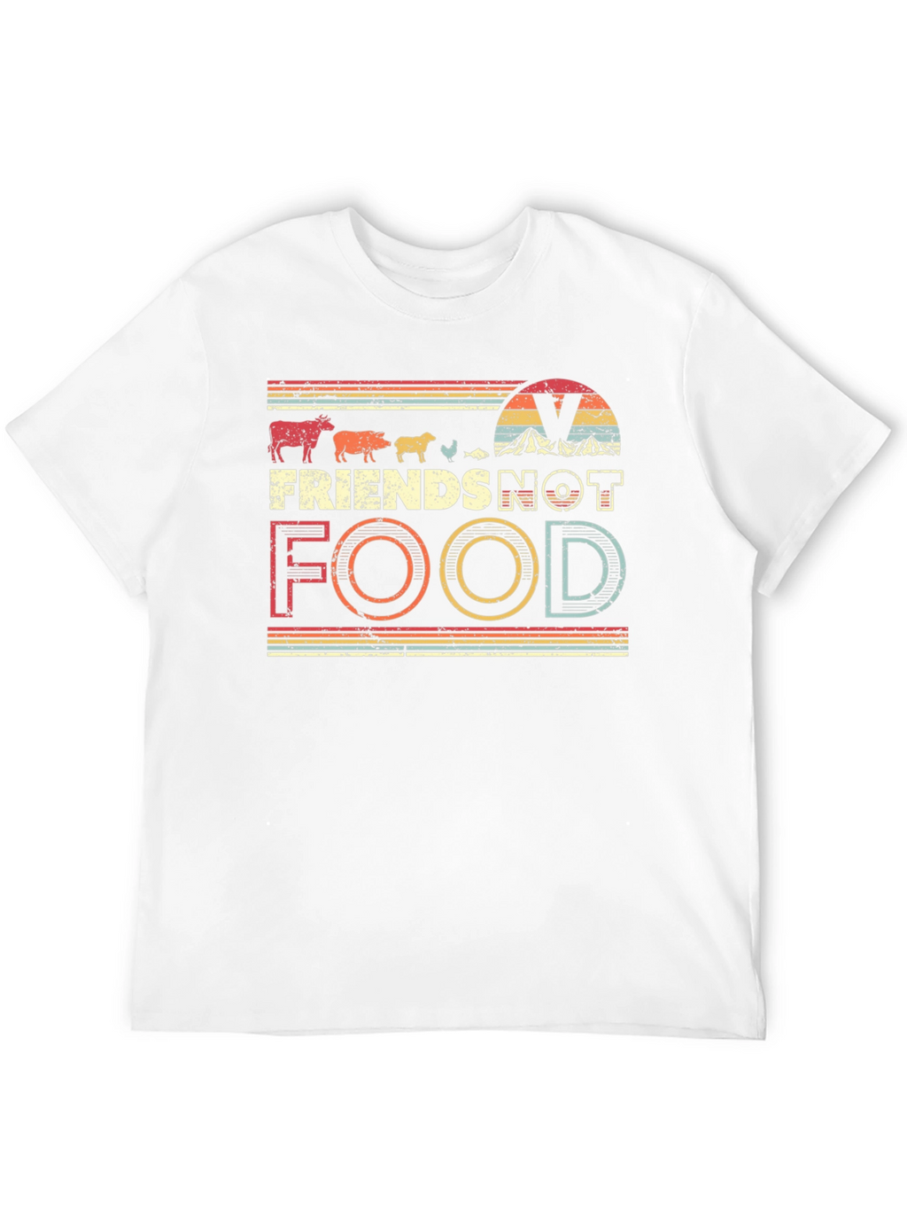 Vegan Friends Not Food T-Shirt - Unisex Tee