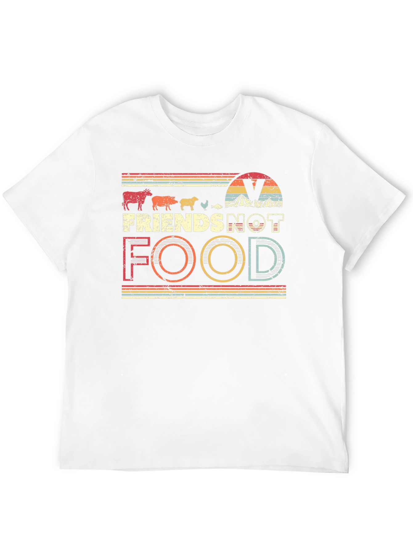 Vegan Friends Not Food T-Shirt - Unisex Tee