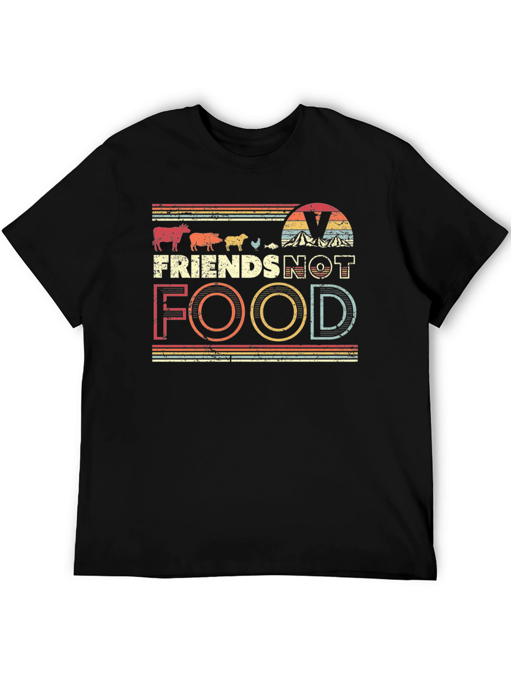 Vegan Friends Not Food T-Shirt - Unisex Tee