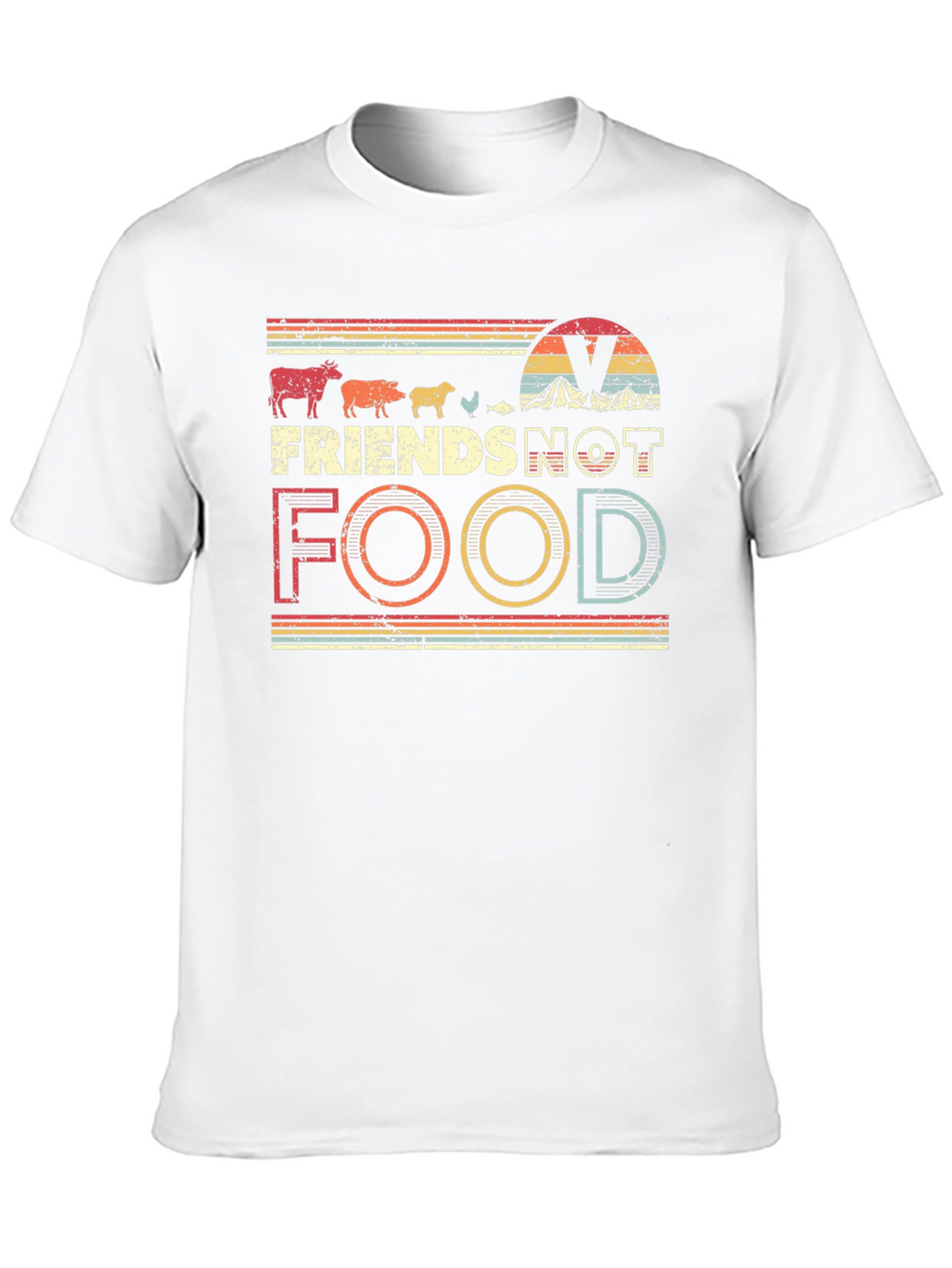 Vegan Friends Not Food T-Shirt - Unisex Tee