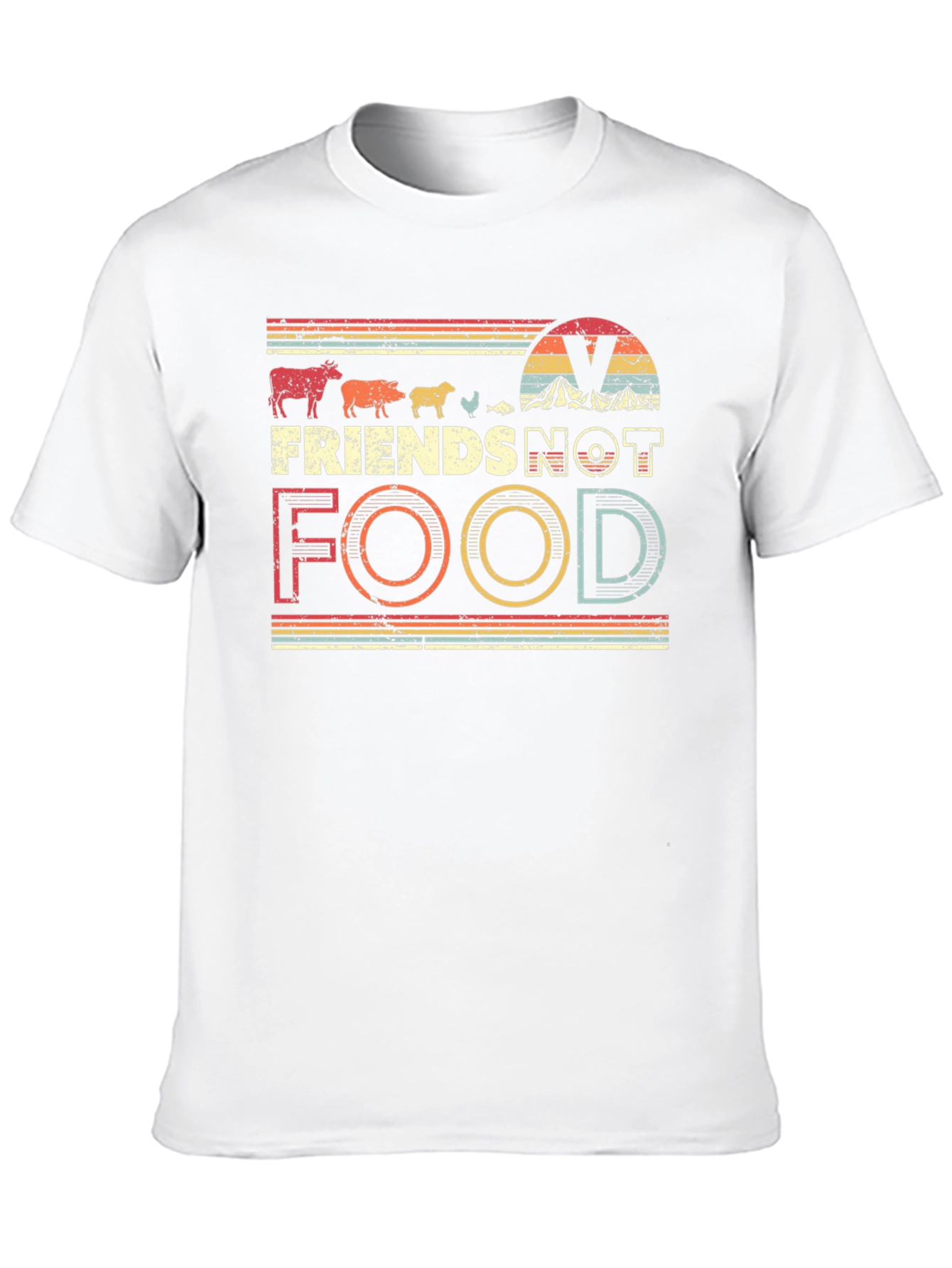 Vegan Friends Not Food T-Shirt - Unisex Tee