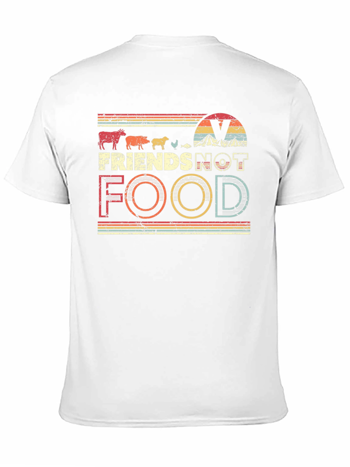 Vegan Friends Not Food T-Shirt - Unisex Tee