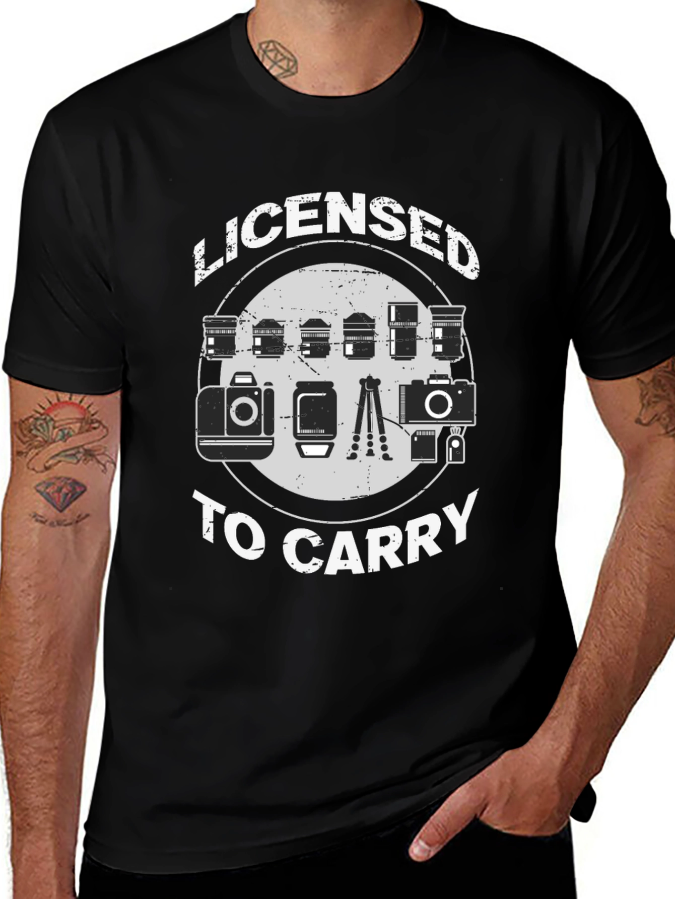 Licensed to Carry Photographer T-Shirt
