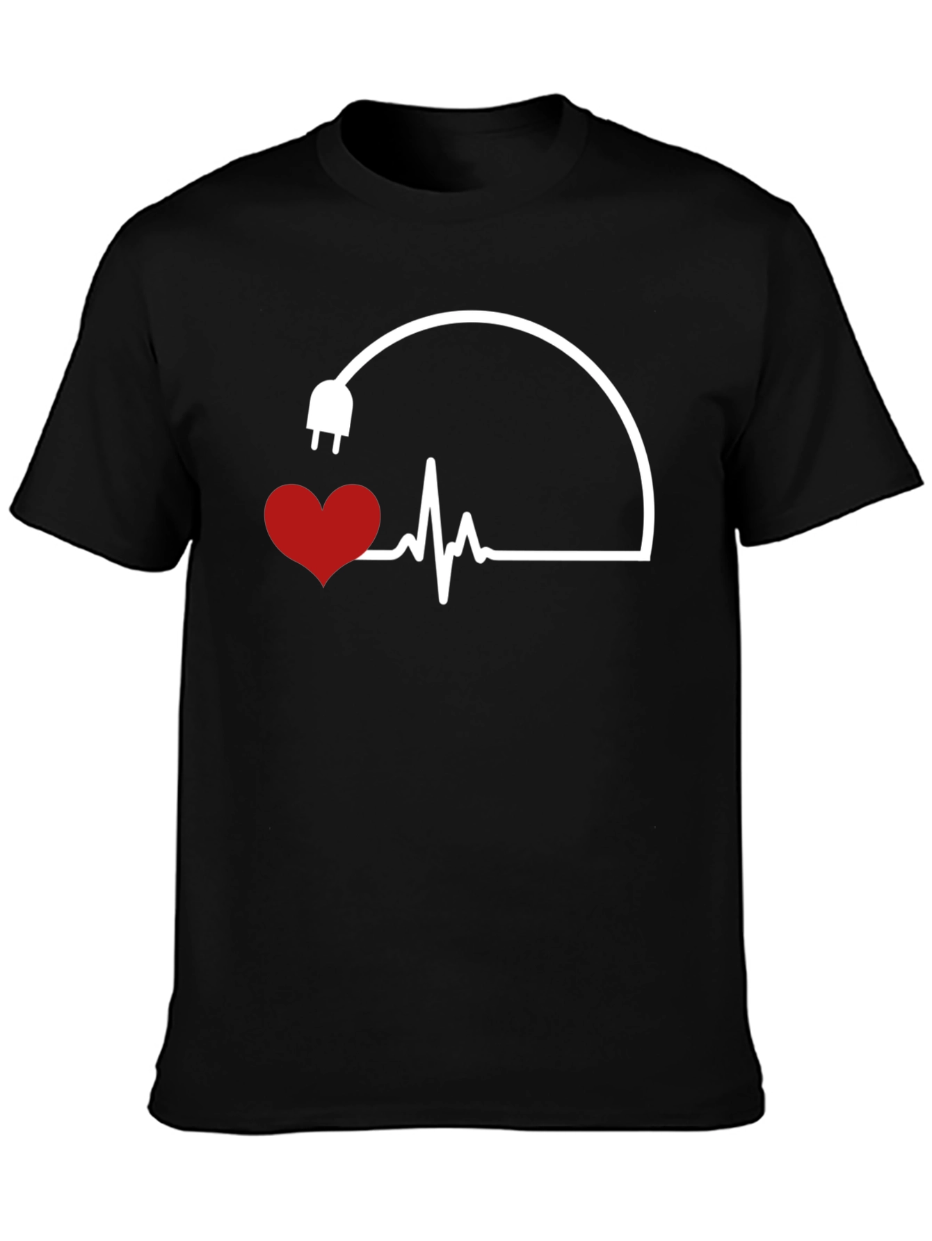 Heartbeat Plug Graphic Tee - Electric Love
