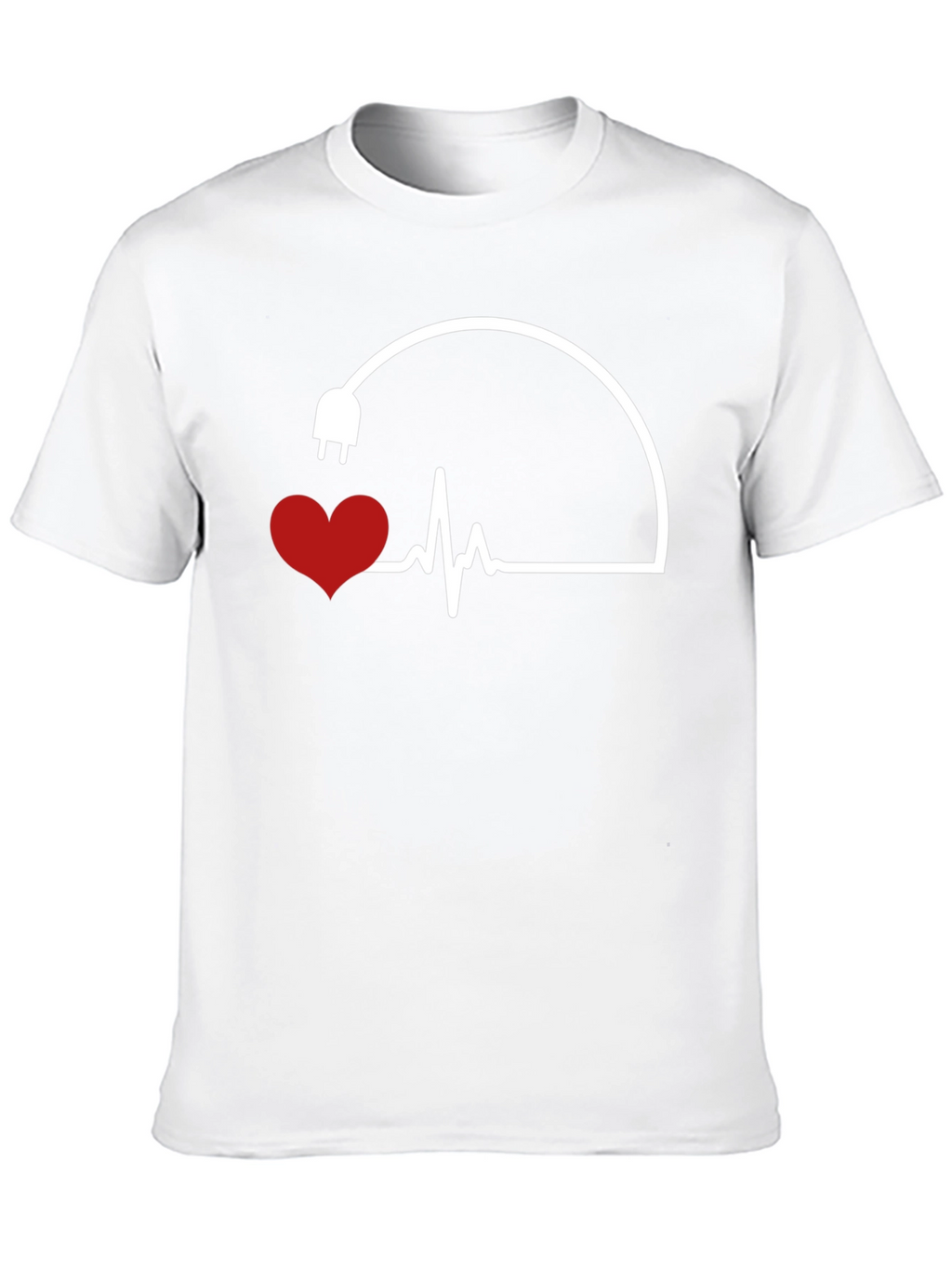 Heartbeat Plug Graphic Tee - Electric Love
