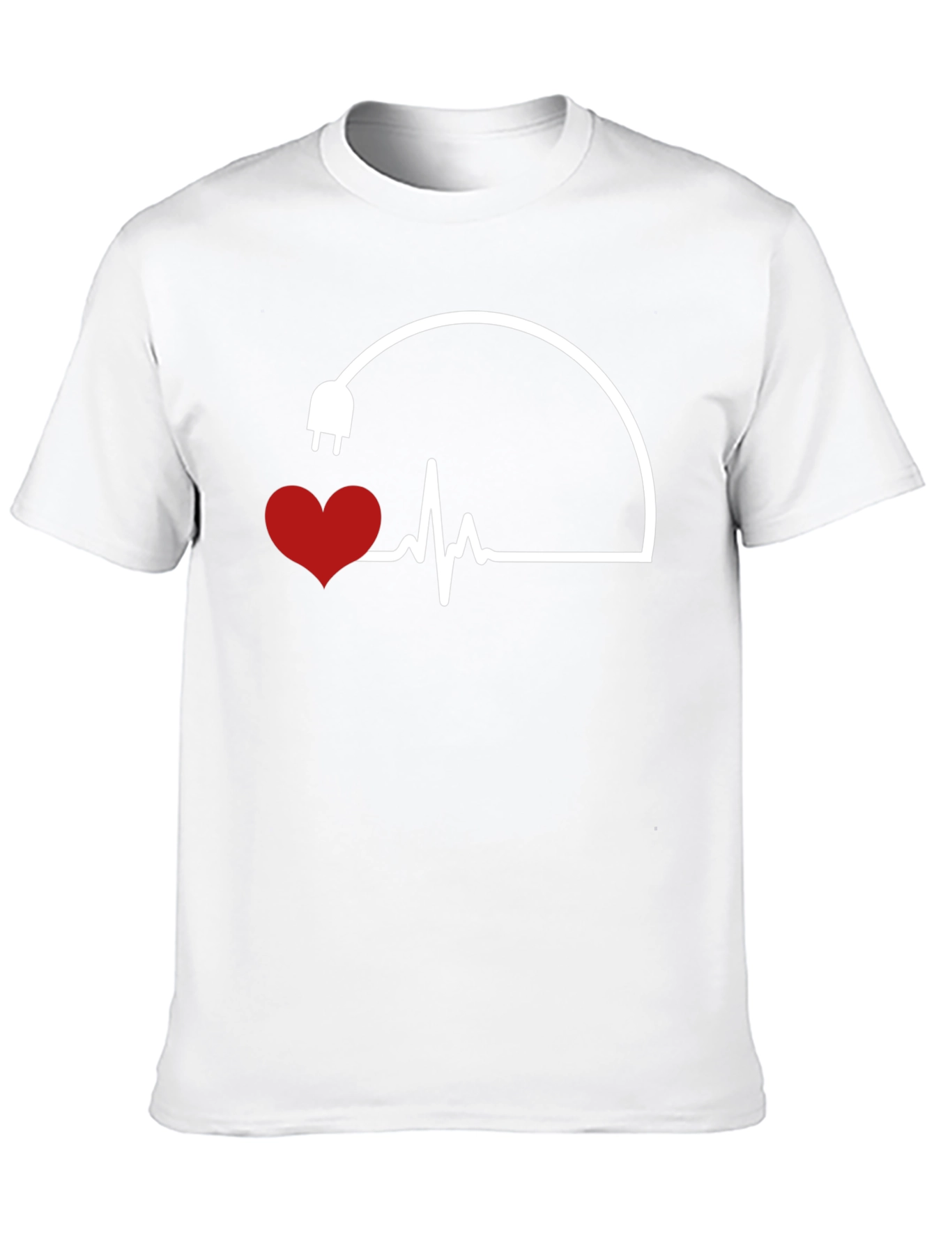 Heartbeat Plug Graphic Tee - Electric Love