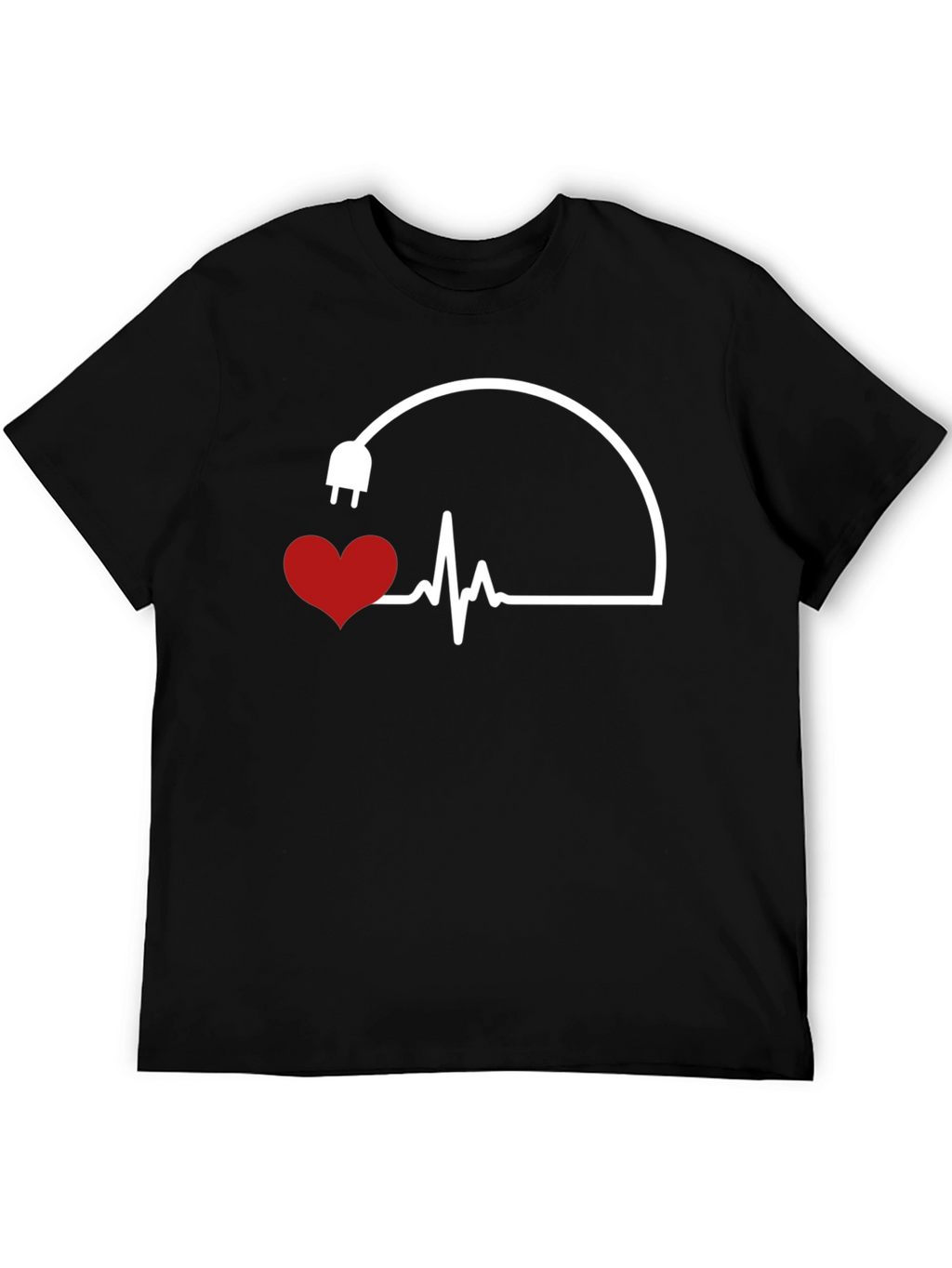 Heartbeat Plug Graphic Tee - Electric Love