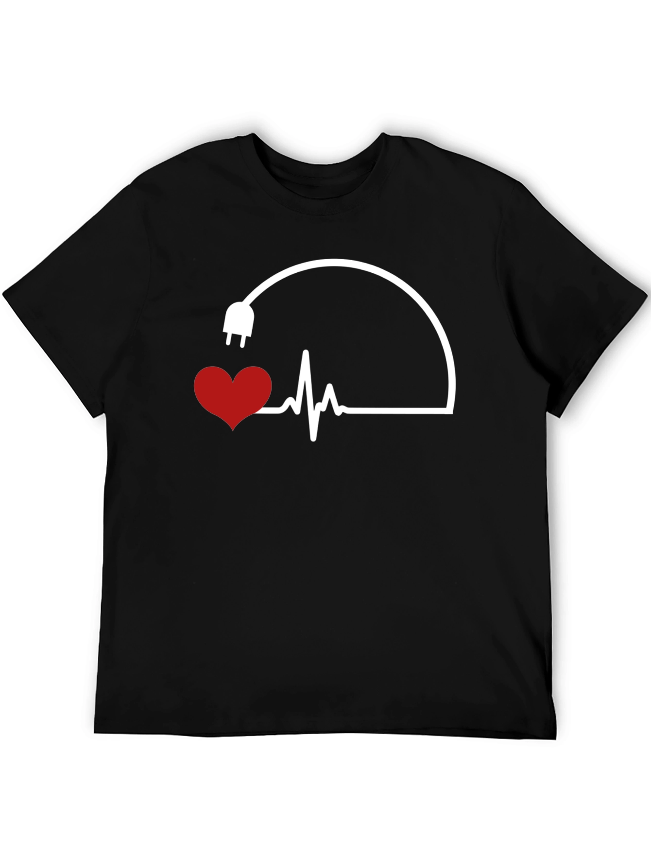 Heartbeat Plug Graphic Tee - Electric Love