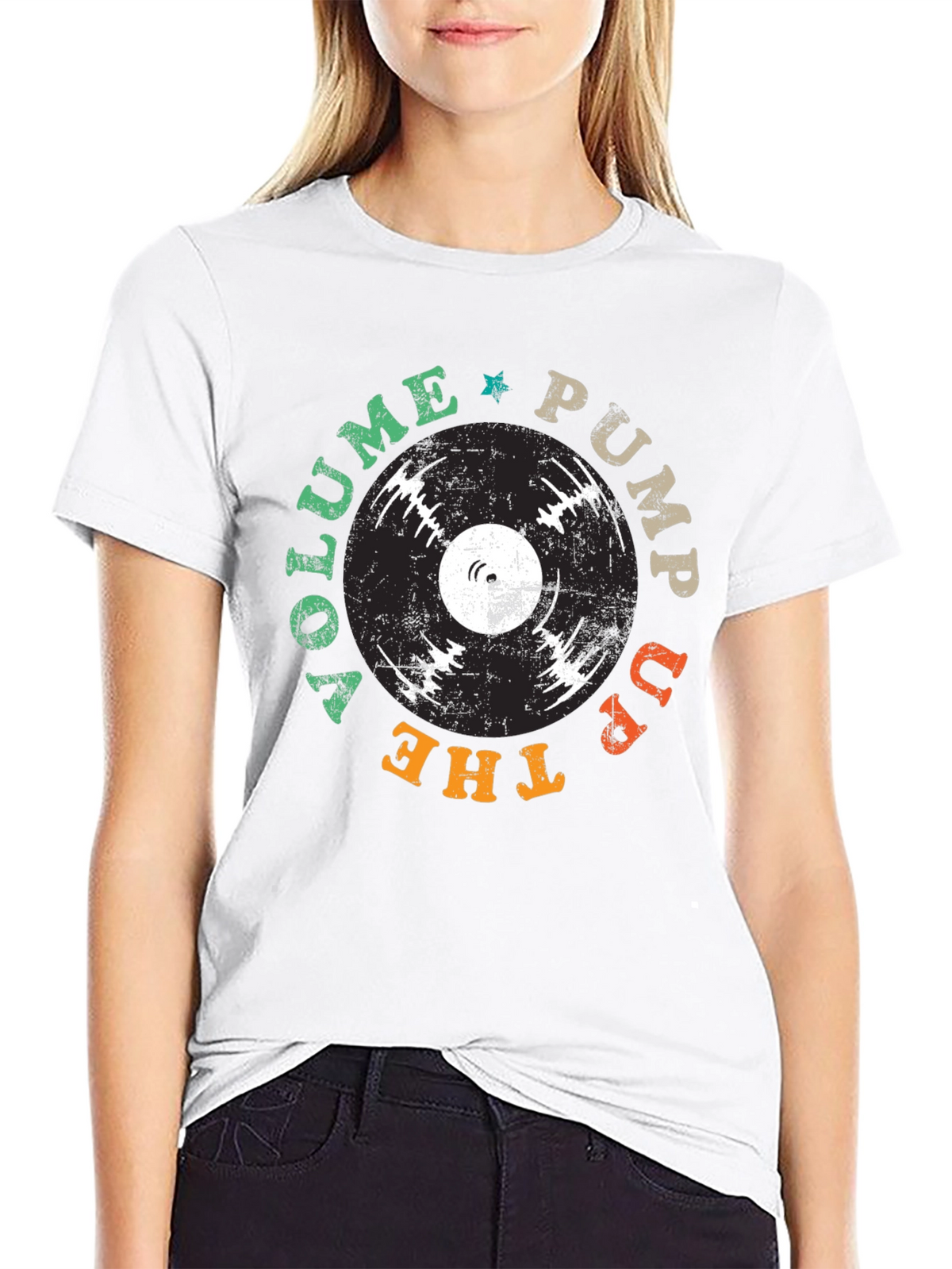 Vinyl Record Graphic T-Shirt - Pump Up The Volume Tee