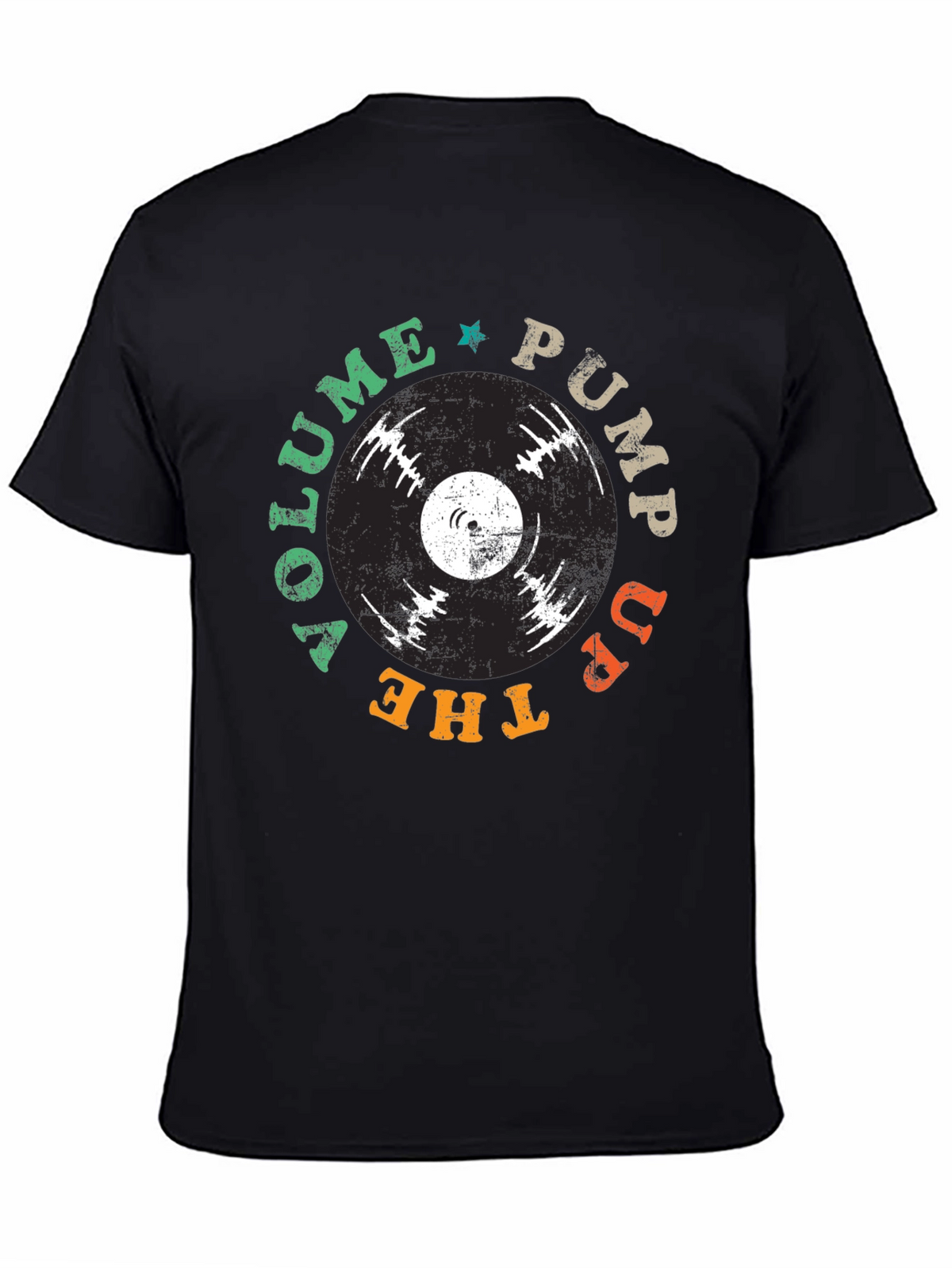 Vinyl Record Graphic T-Shirt - Pump Up The Volume Tee