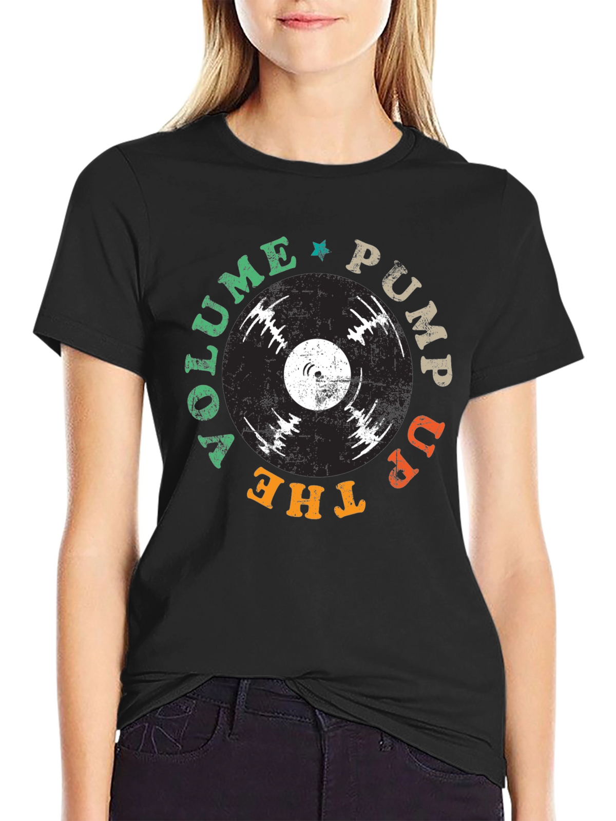Vinyl Record Graphic T-Shirt - Pump Up The Volume Tee