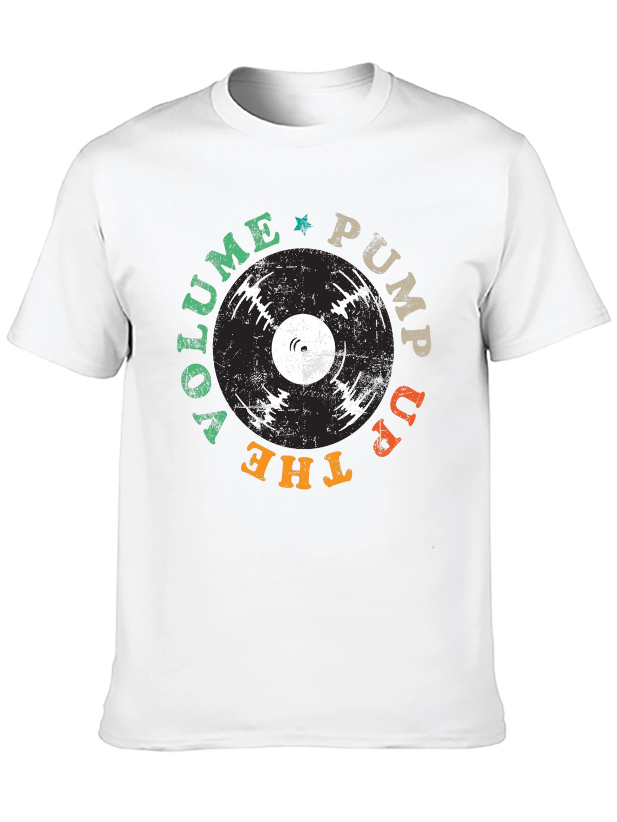 Vinyl Record Graphic T-Shirt - Pump Up The Volume Tee