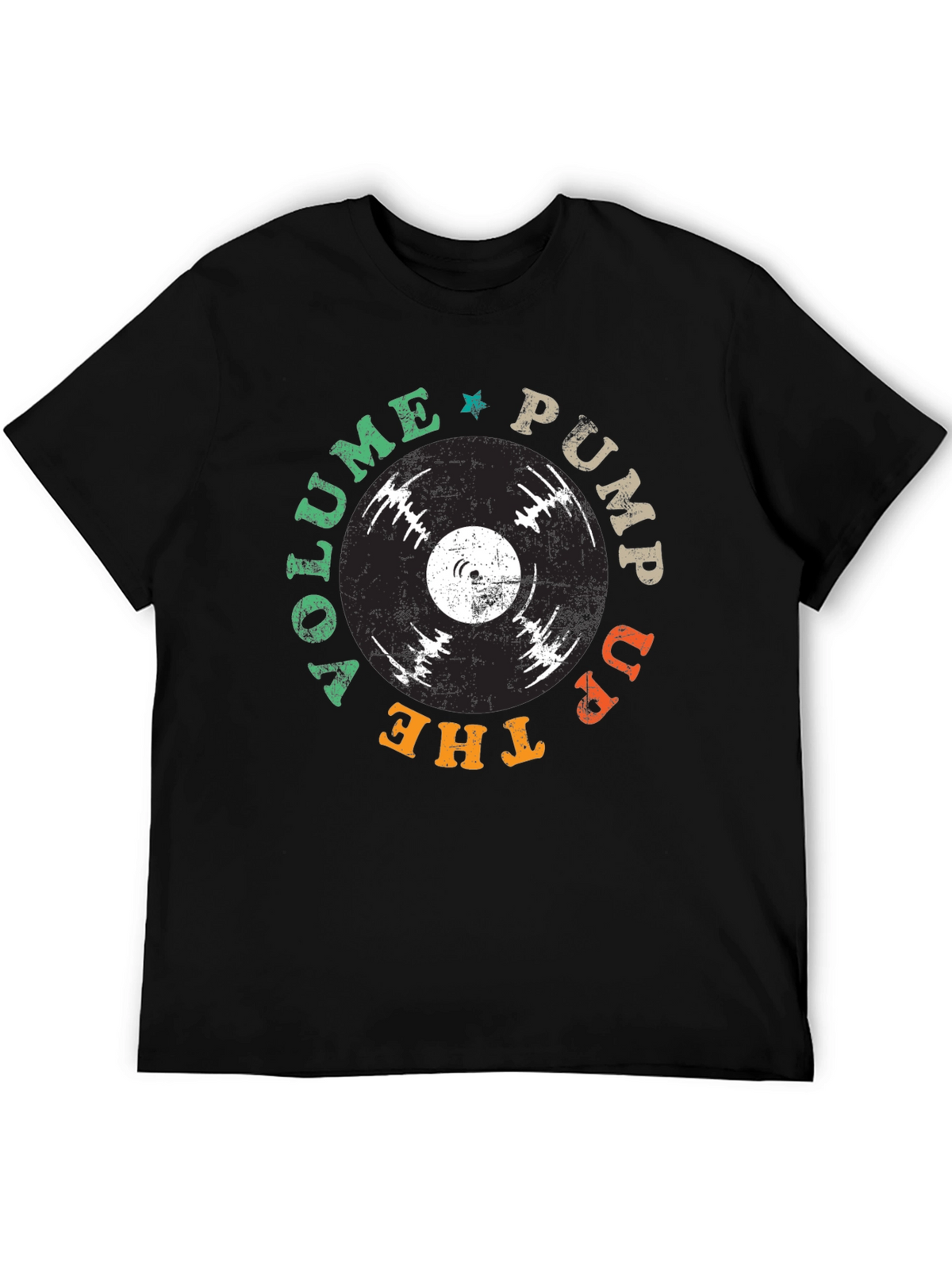 Vinyl Record Graphic T-Shirt - Pump Up The Volume Tee