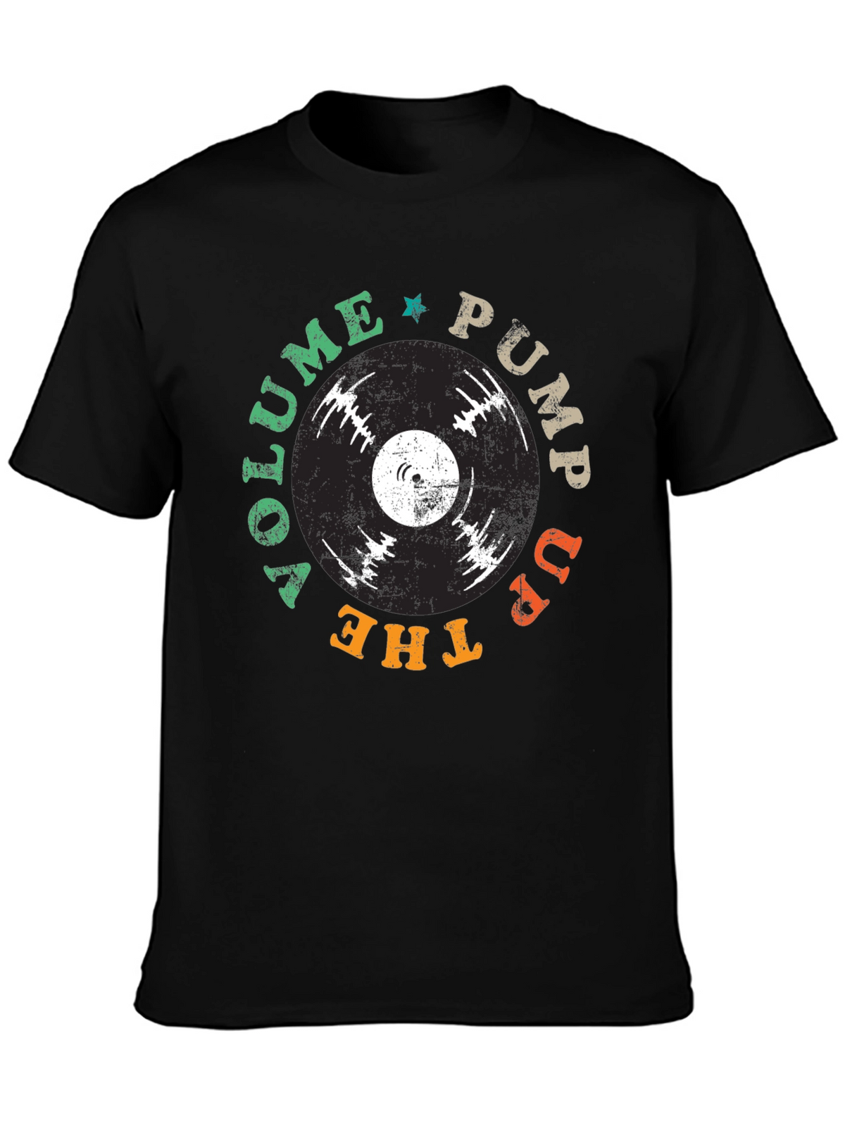 Vinyl Record Graphic T-Shirt - Pump Up The Volume Tee