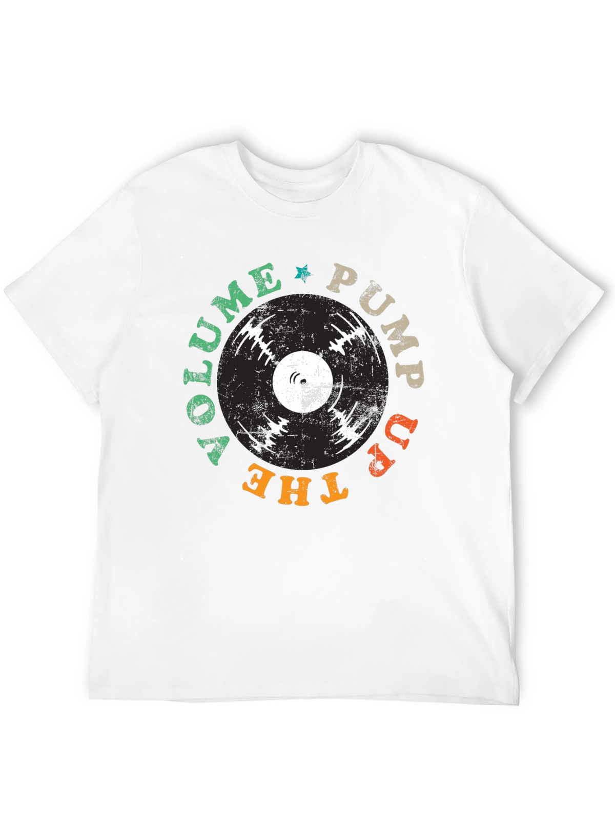 Vinyl Record Graphic T-Shirt - Pump Up The Volume Tee