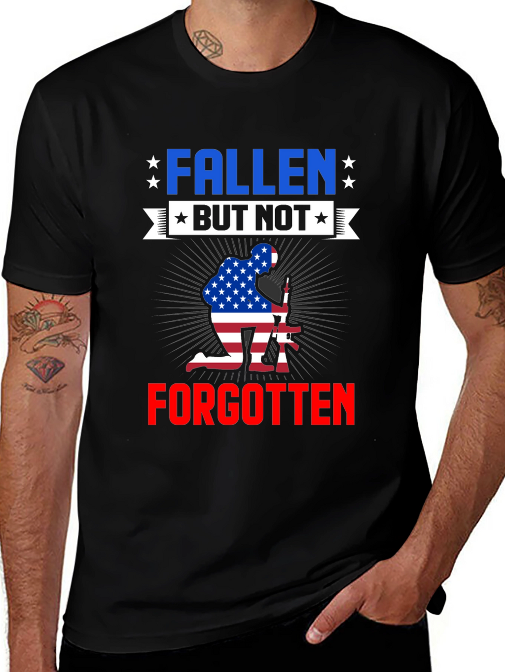 Fallen But Not Forgotten Patriotic T-Shirt