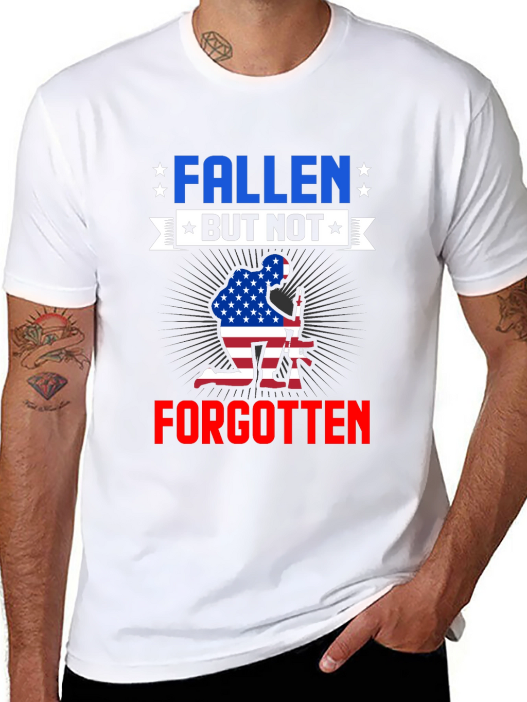 Fallen But Not Forgotten Patriotic T-Shirt
