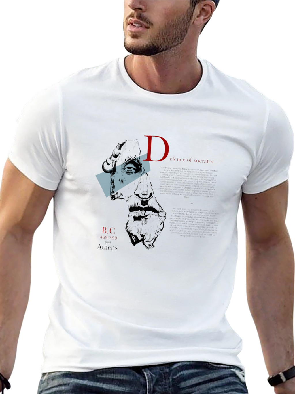Ancient Greece Graphic Tee - Black Cotton T-Shirt