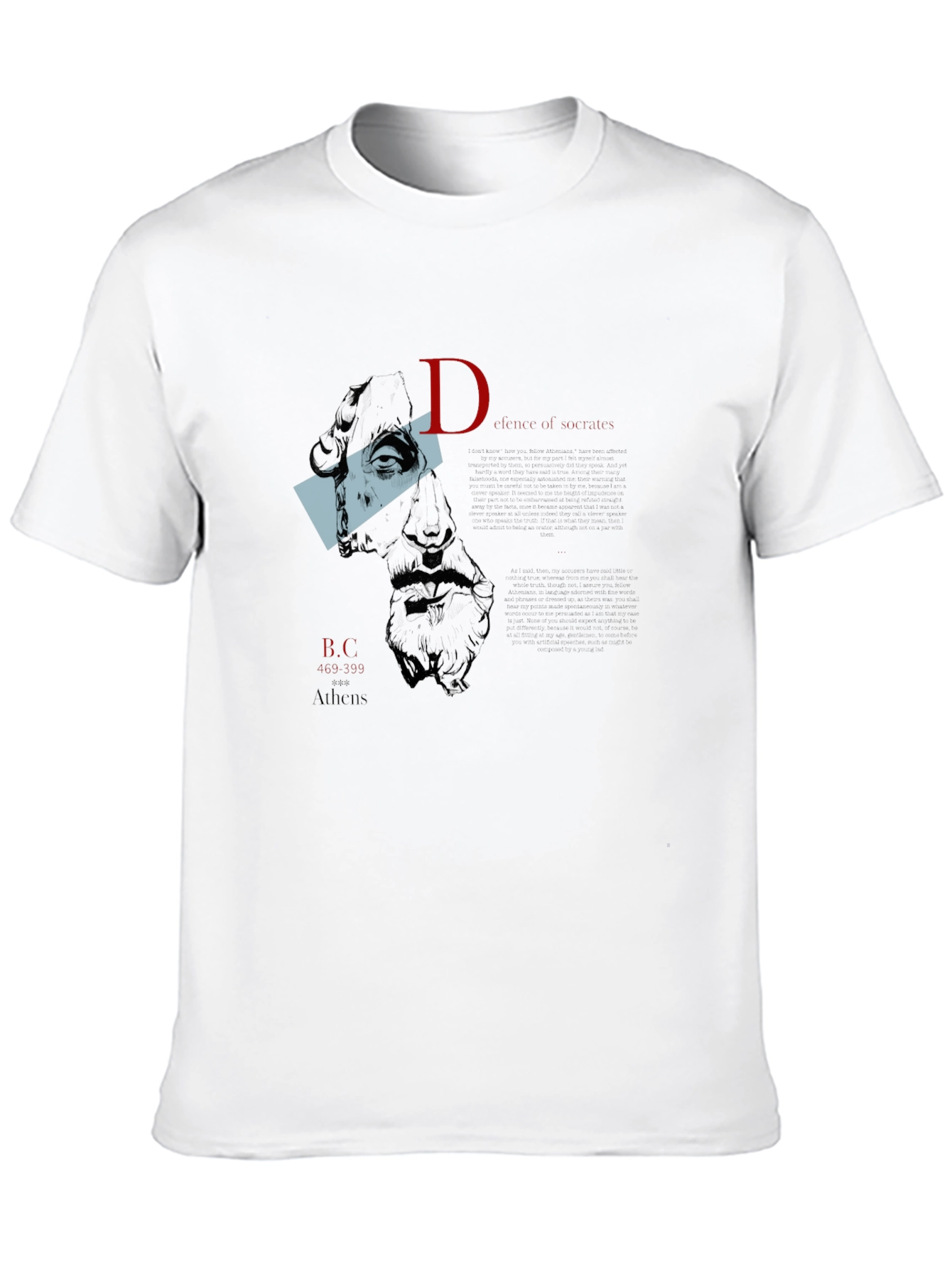 Ancient Greece Graphic Tee - Black Cotton T-Shirt