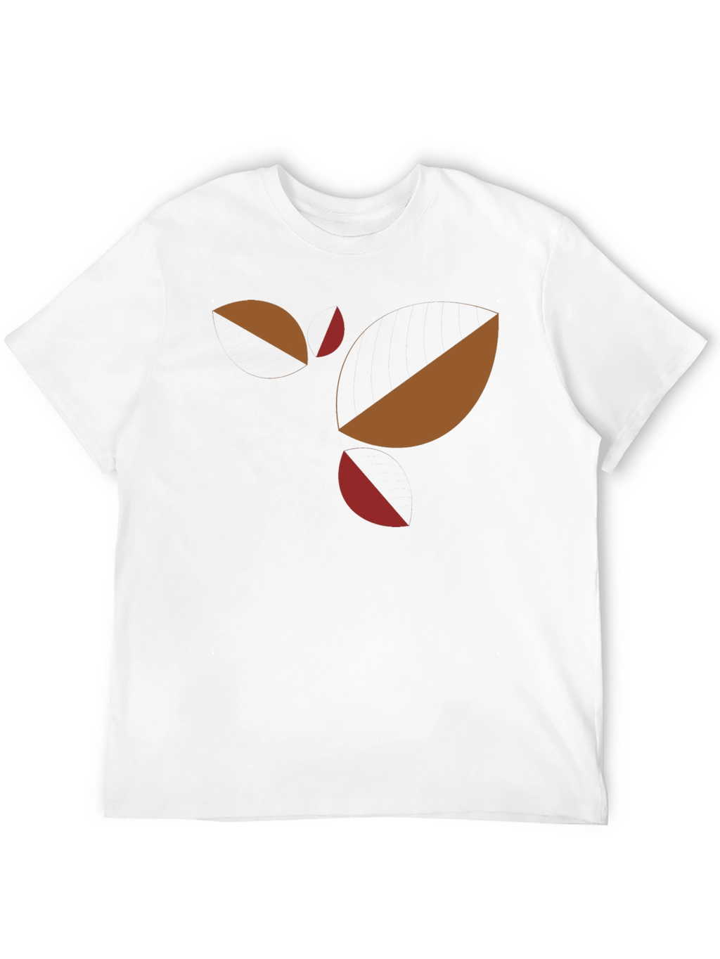Abstract Geometric Graphic Tee - Black