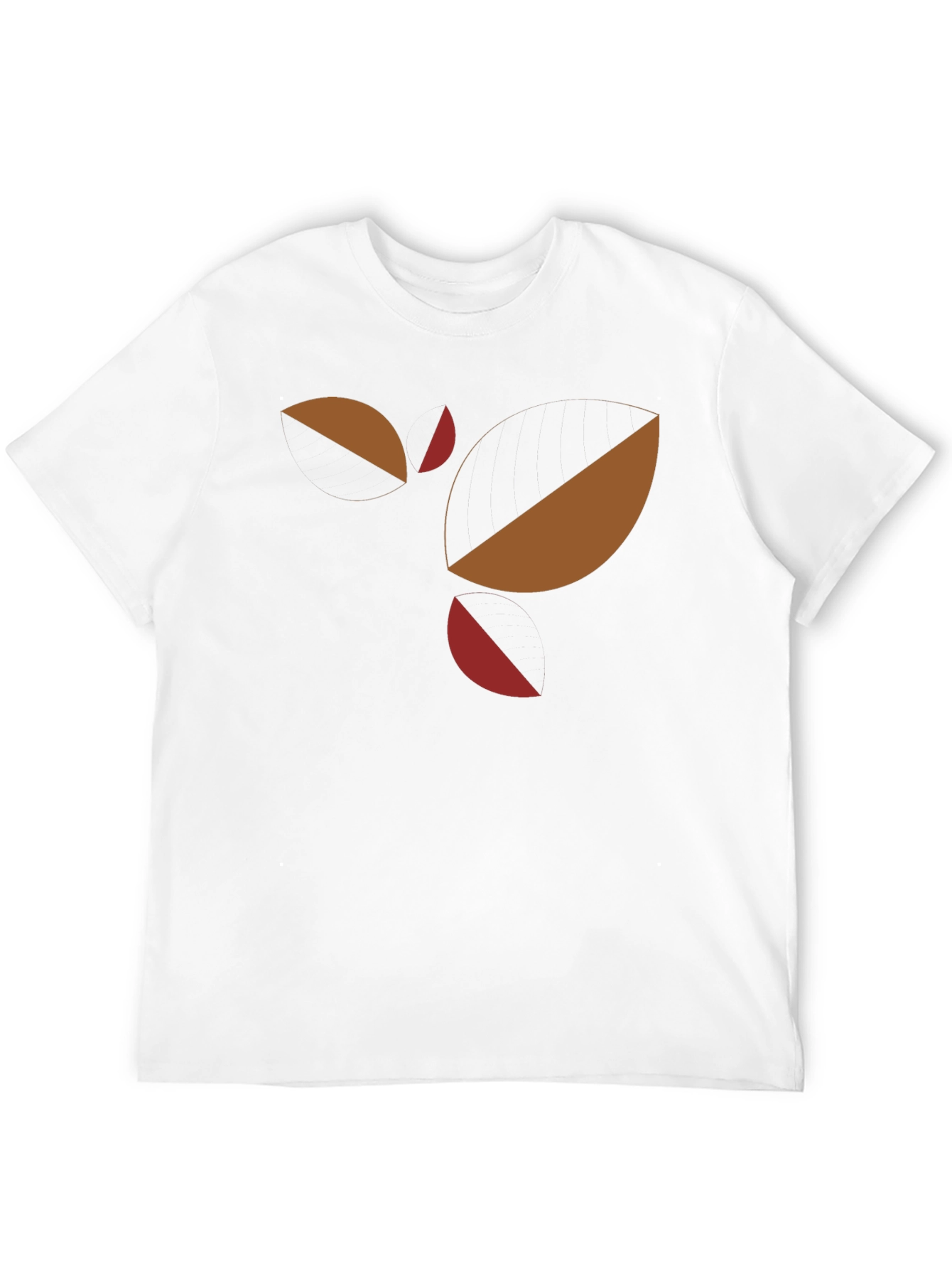 Abstract Geometric Graphic Tee - Black