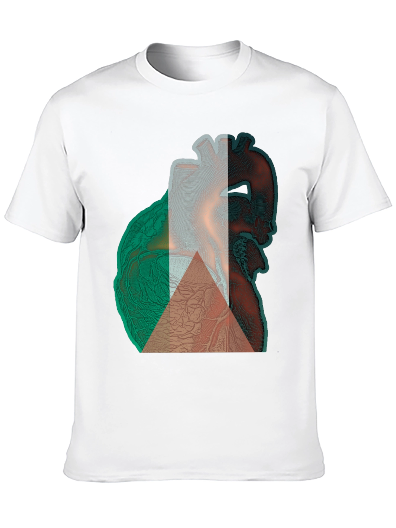 Anatomical Heart Tee - Black Cotton Graphic T-Shirt