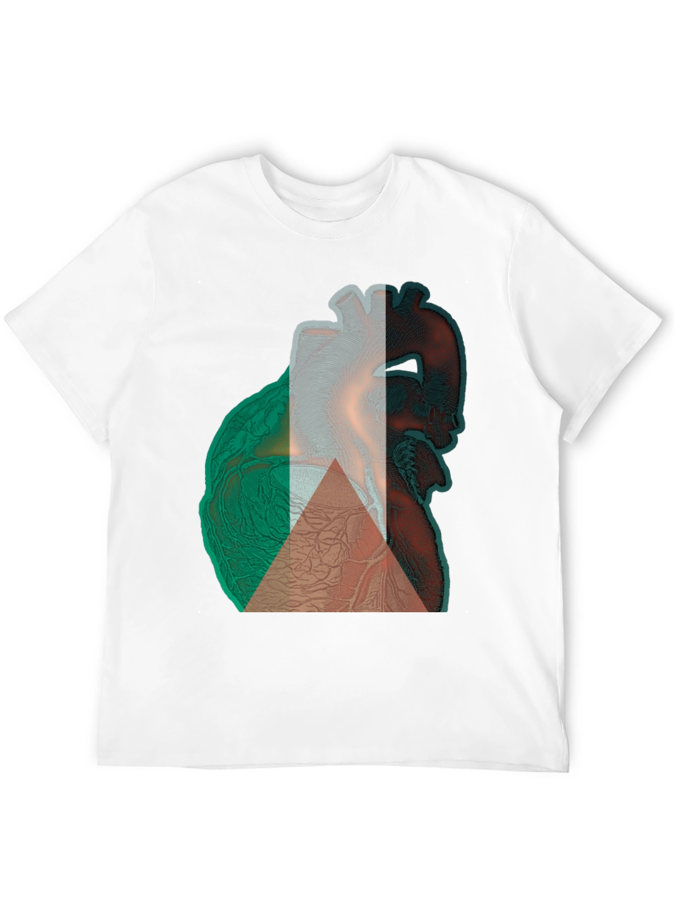 Anatomical Heart Tee - Black Cotton Graphic T-Shirt