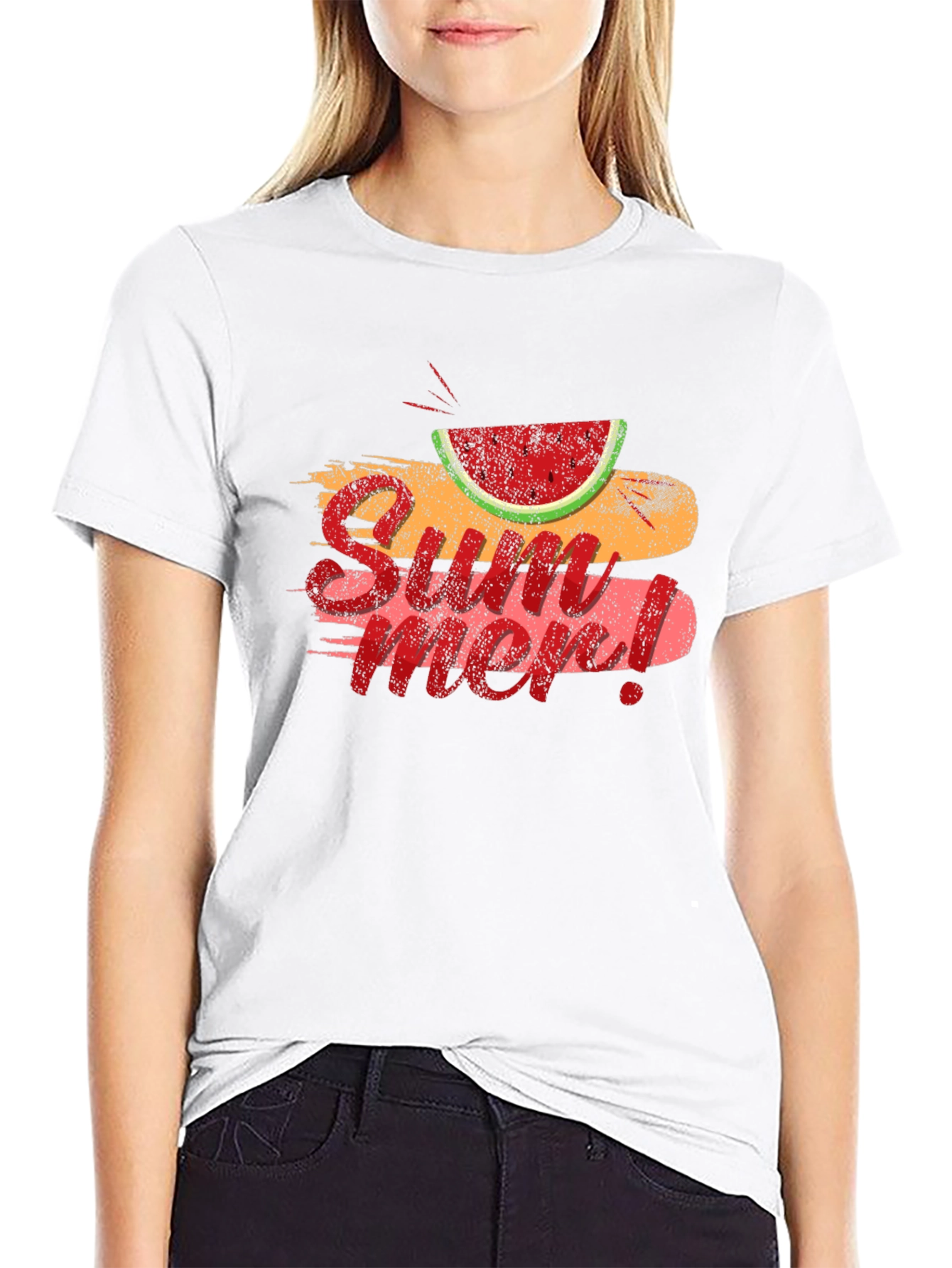 Summer Watermelon Graphic T-Shirt
