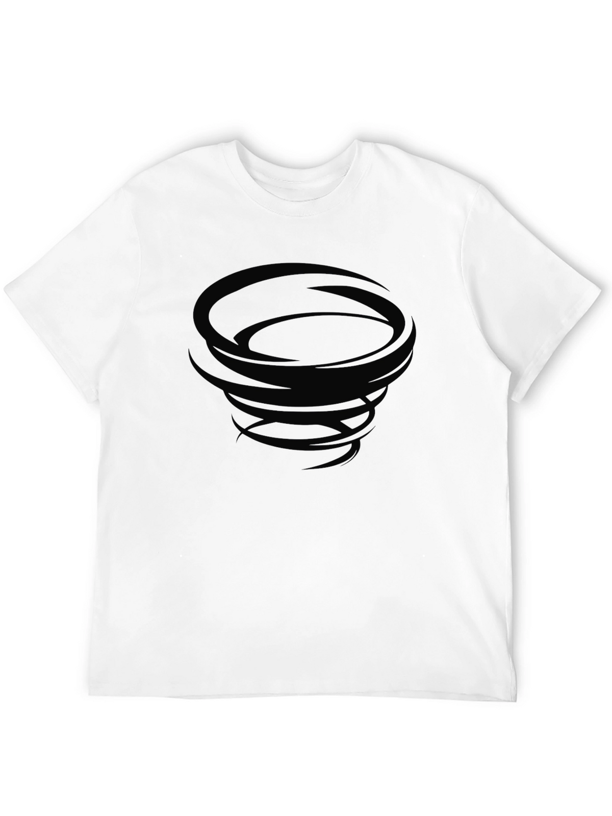 Tornado Graphic Black Tee - Soft Cotton Casual Wear