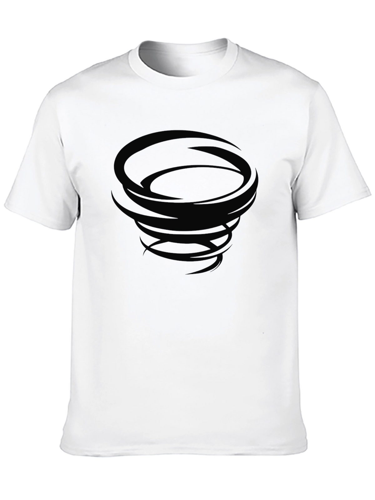 Tornado Graphic Black Tee - Soft Cotton Casual Wear