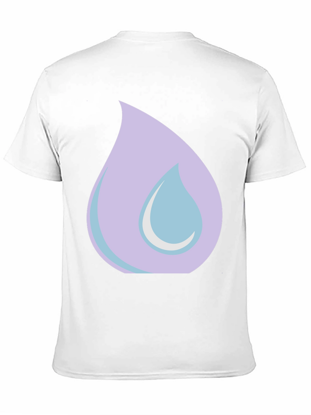 Lilac Tear Graphic Black T-Shirt