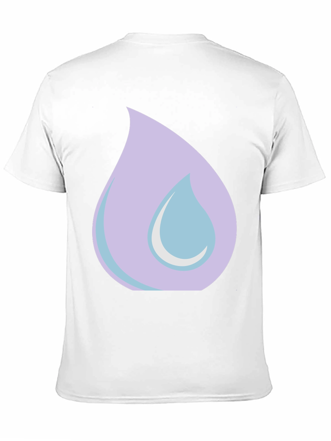 Lilac Tear Graphic Black T-Shirt