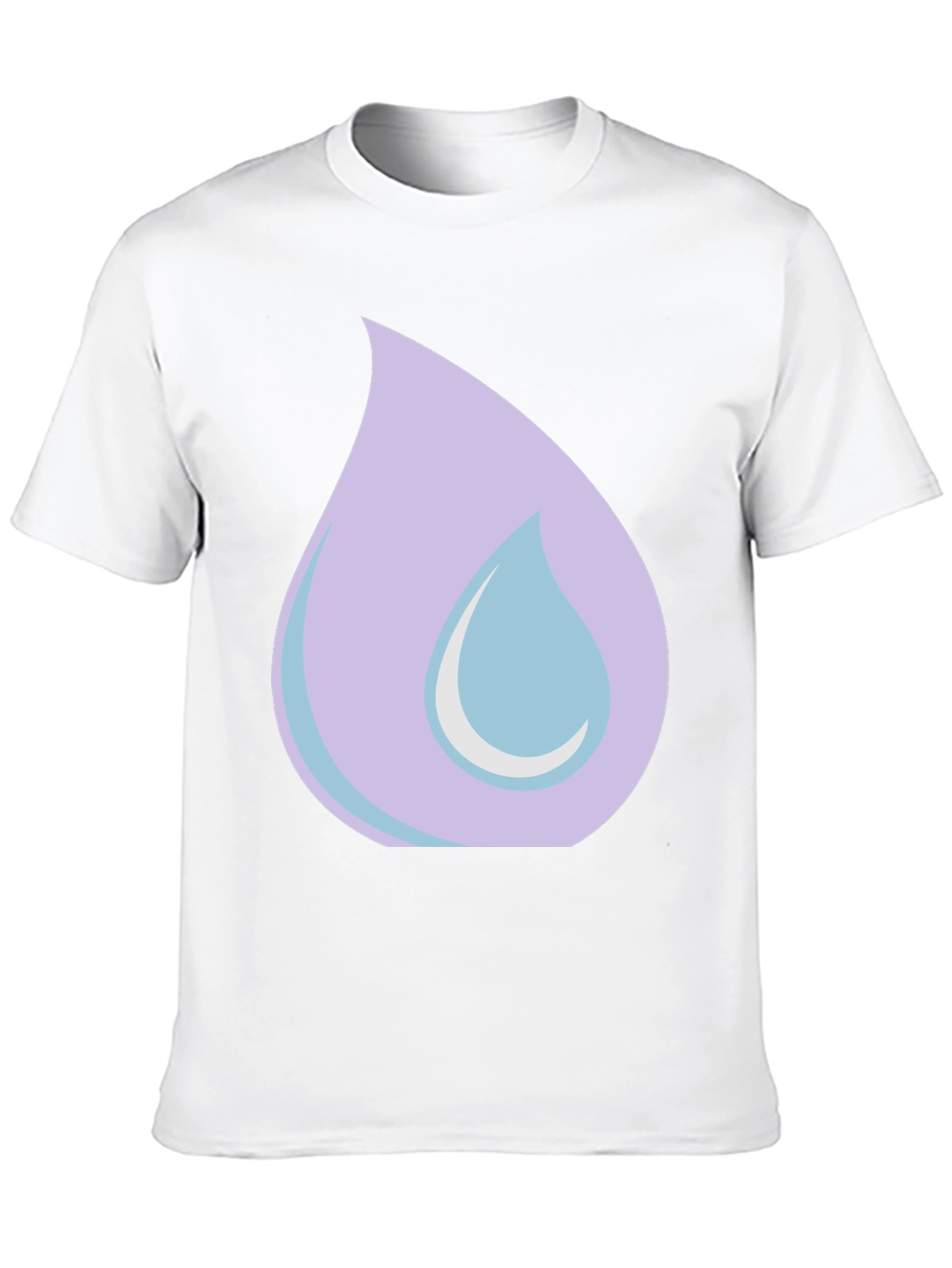 Lilac Tear Graphic Black T-Shirt