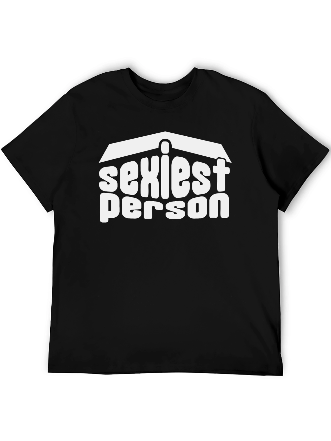 Sexiest Person Graphic Tee - Black Cotton T-Shirt