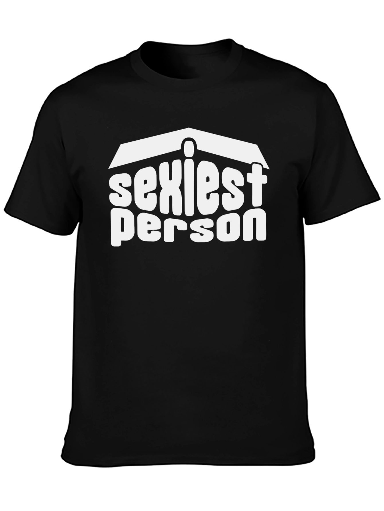 Sexiest Person Graphic Tee - Black Cotton T-Shirt