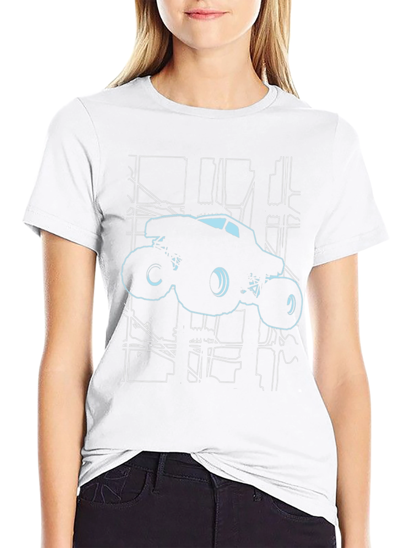 Monster Truck Cityscape T-Shirt