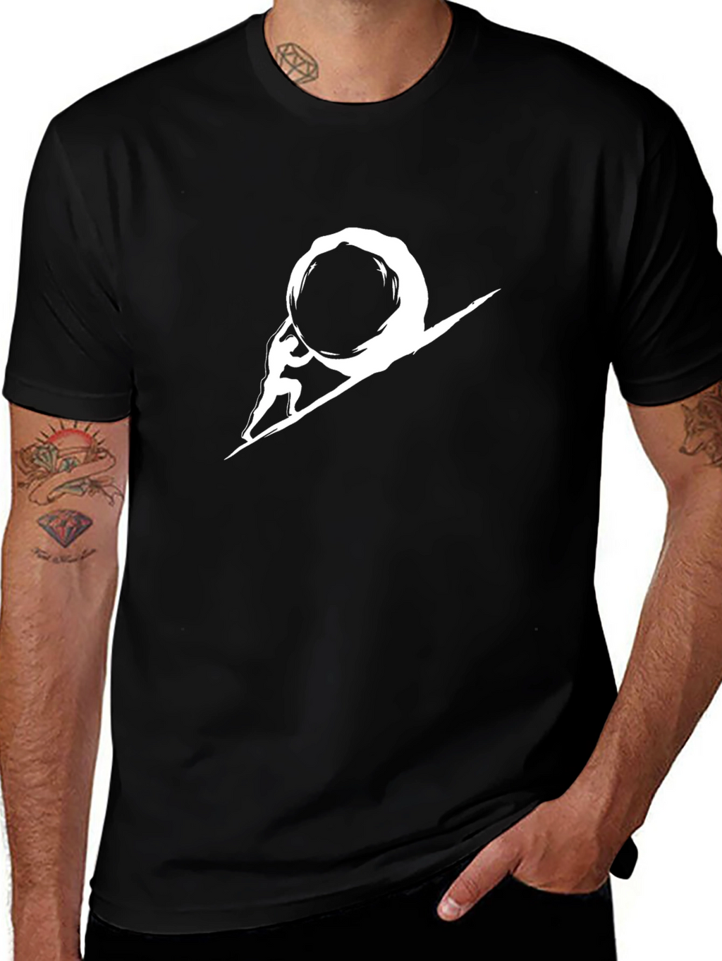 Sisyphean Black T-Shirt