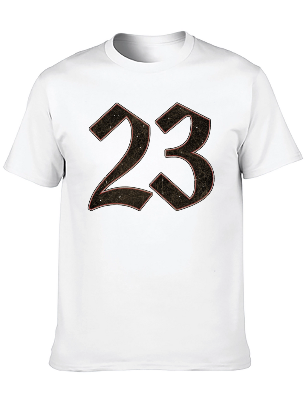 23 Graphic Print Mens Black T-Shirt