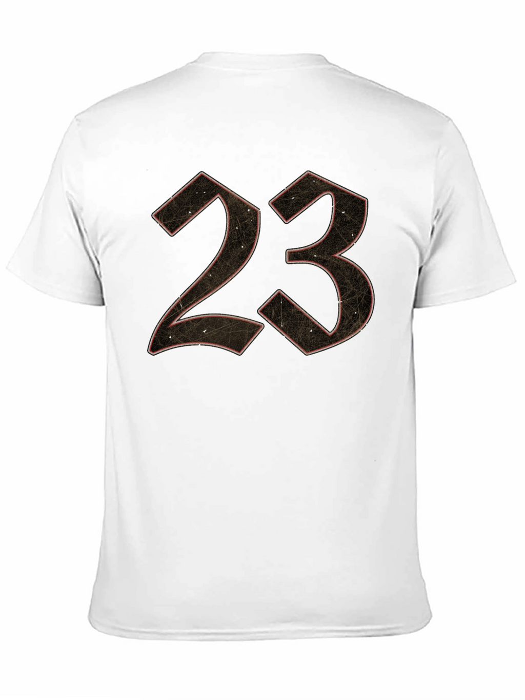 23 Graphic Print Mens Black T-Shirt
