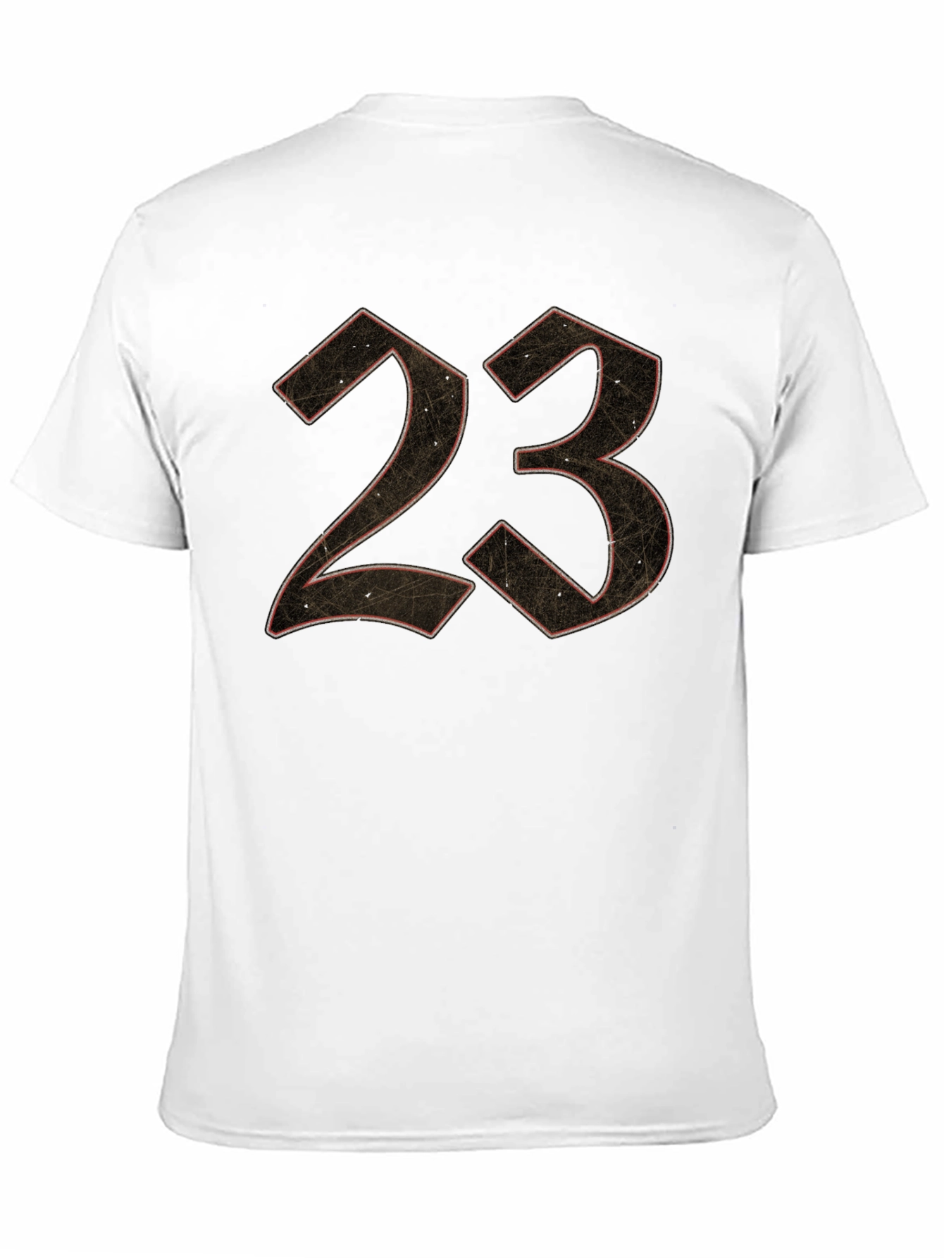 23 Graphic Print Mens Black T-Shirt