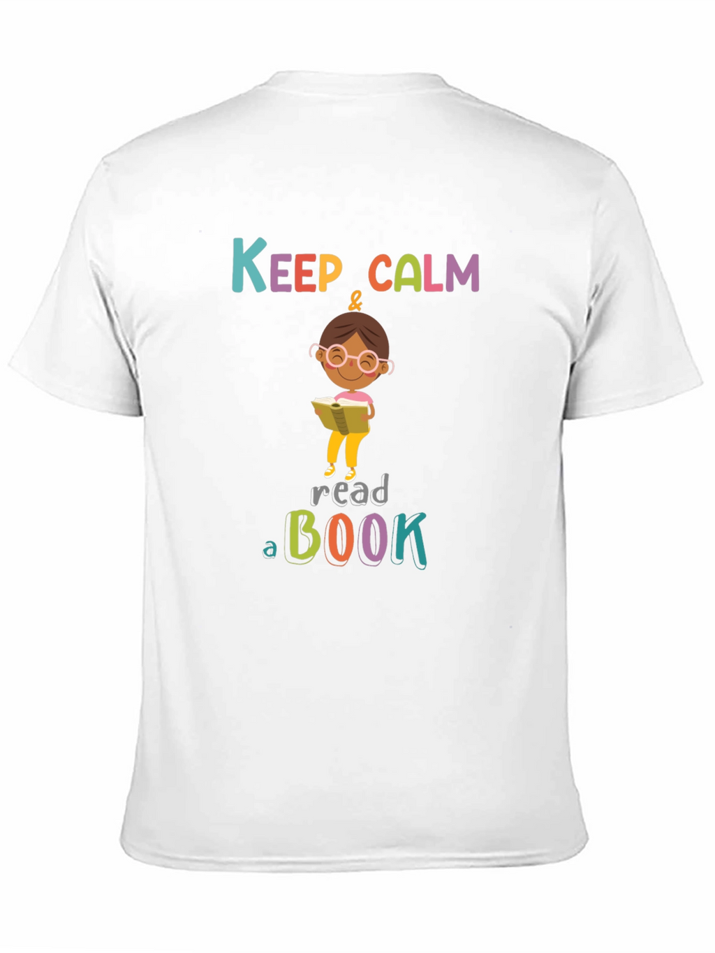 Keep Calm & Read a Book Black T-Shirt