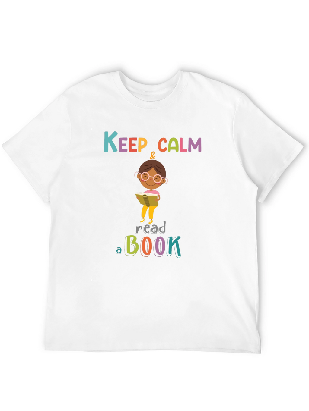 Keep Calm & Read a Book Black T-Shirt