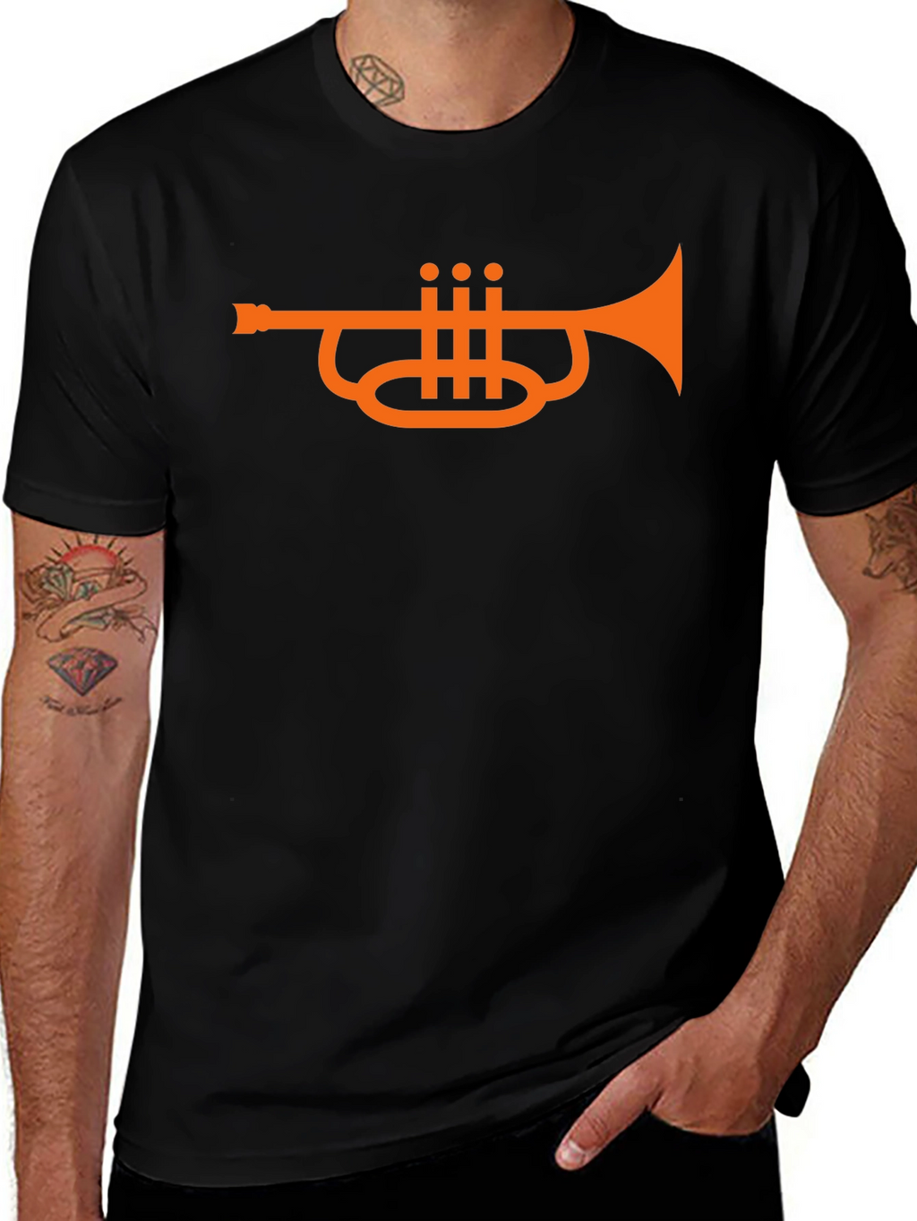 Trumpet Graphic T-Shirt - Musicians Tee