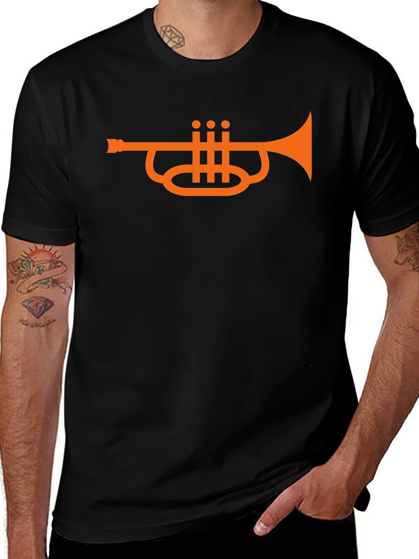 Trumpet Graphic T-Shirt - Musicians Tee