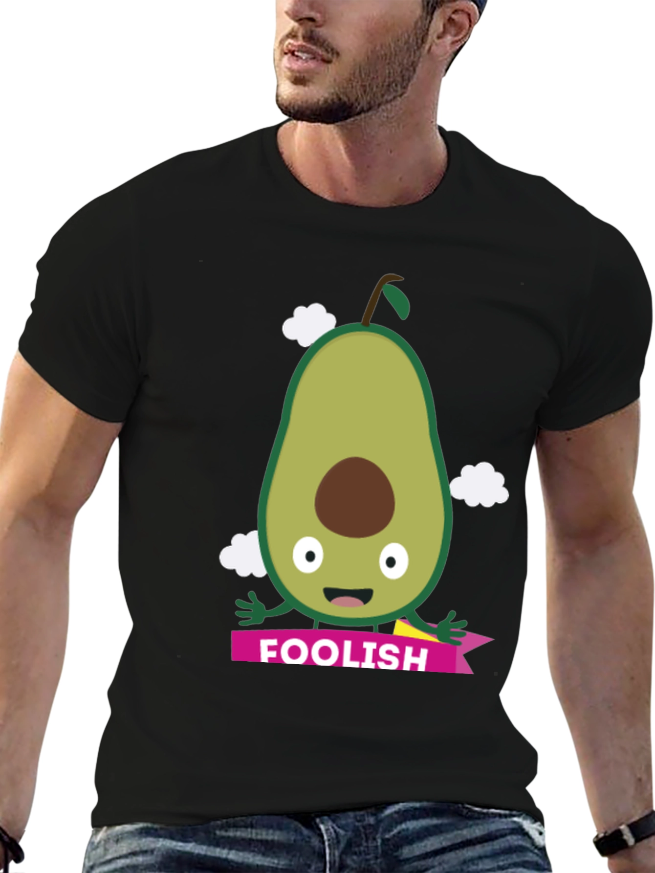 Foolish Avocado Graphic T-Shirt - Unique Design