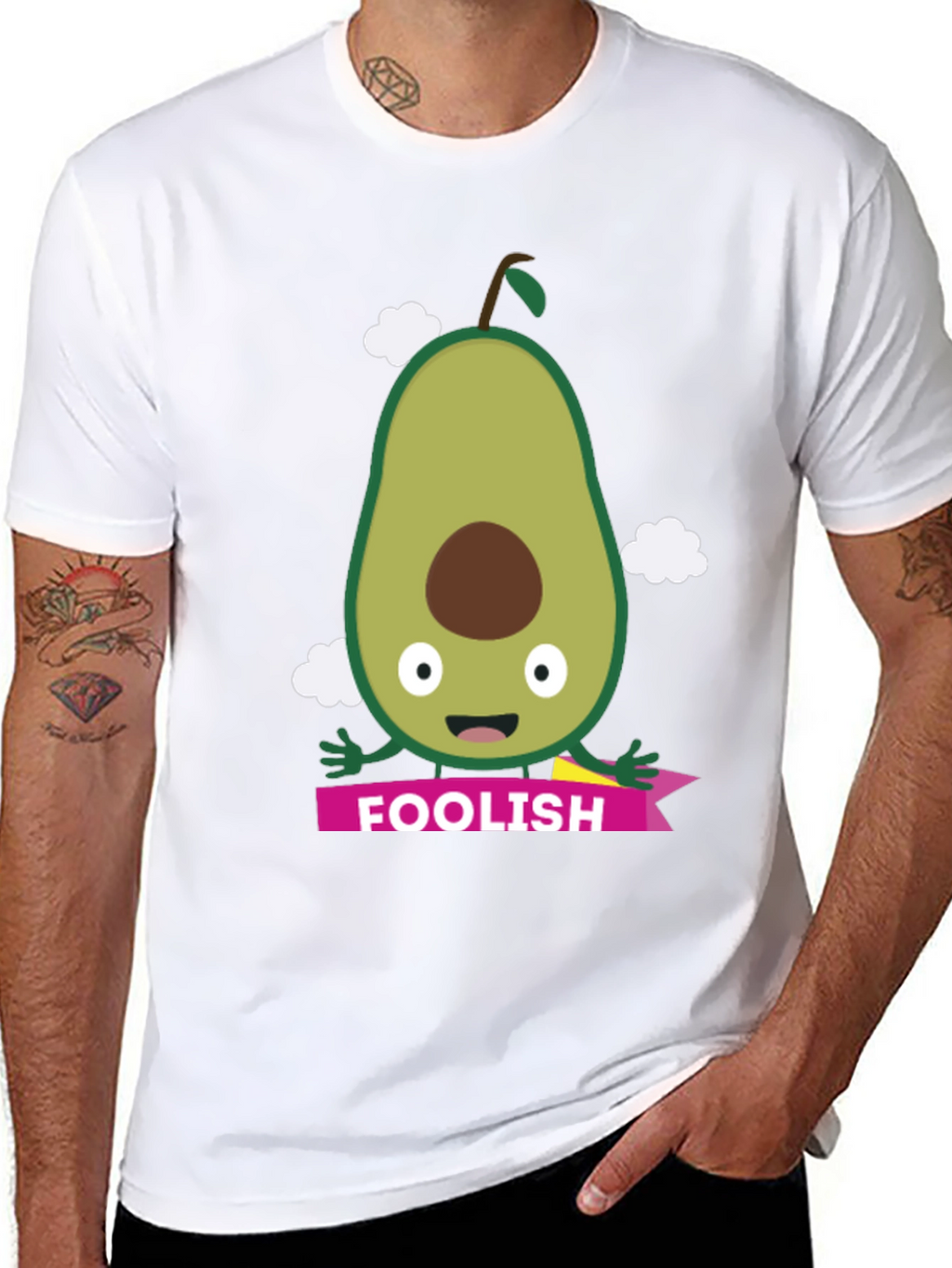 Foolish Avocado Graphic T-Shirt - Unique Design
