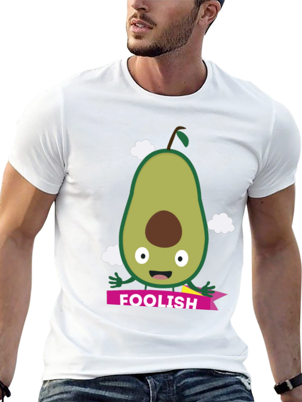Foolish Avocado Graphic T-Shirt - Unique Design