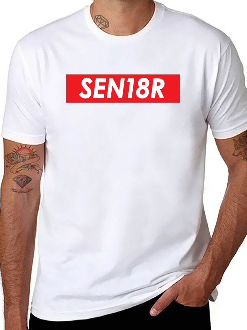 SEN18R Graphic Tee - Bold Statement T-Shirt